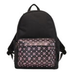 black backpack bag front