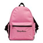 pink backpack front