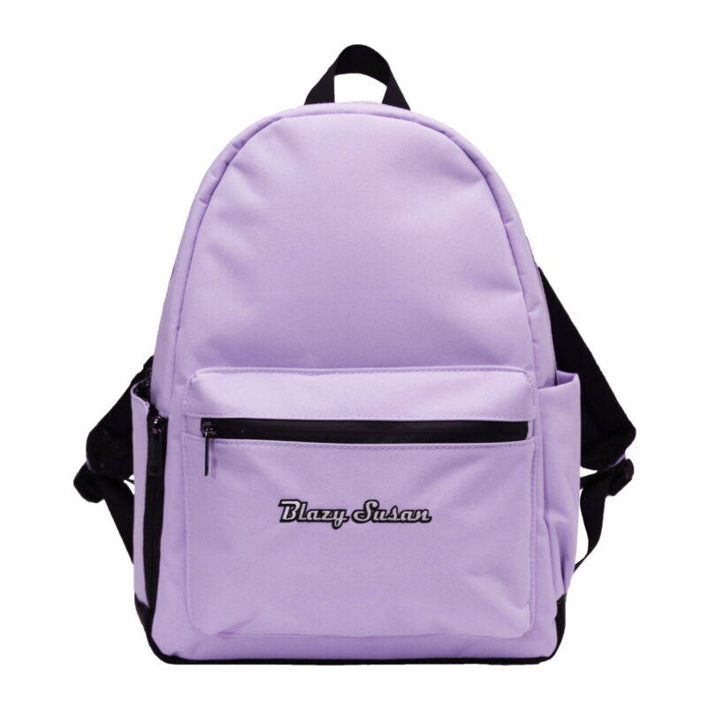 purple backpack front