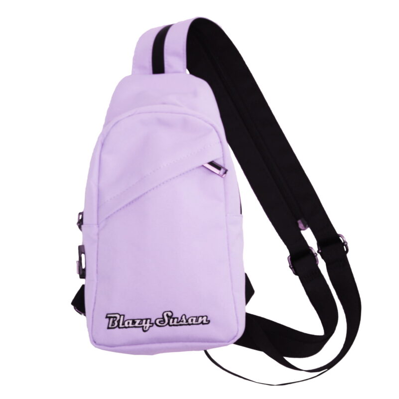 purple cross body bag