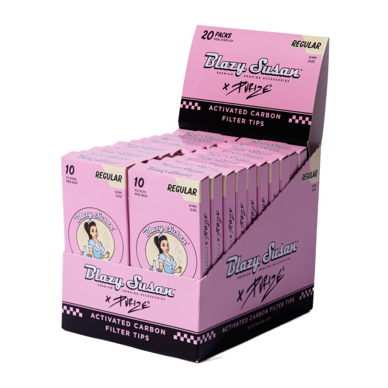 filter tips - 10ct - display box - pink - reg