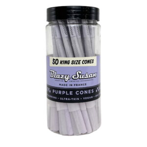 King Size Purple Pre Rolled Cones - 50ct