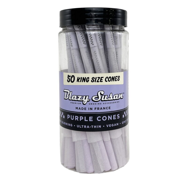 King Size Purple Pre Rolled Cones - 50ct